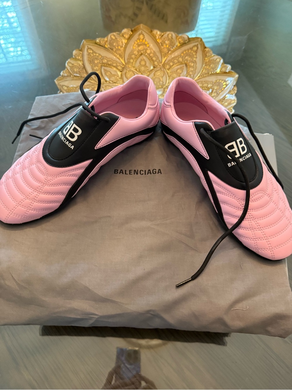 Balenciaga Pink and Black Zen Sneakers, size 39; worn once! - Picture 5 of 6